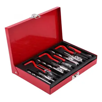 88Pcs Thread Repair Tool Kit M6 M8 M10 Tap Drill Insert Set Hand Tool Set