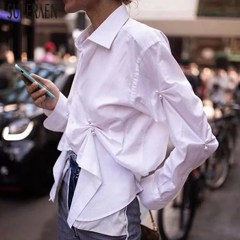 SuperAen Europe Fashion Women Shirts Spring and Autumn New 2020 Ladies Blouses and Tops Irregular Long Sleeve Women Clothing
SuperAen Europe Fashion Women Shirts Spring and Autumn New 2020 Ladies Blouses and Tops Irregular Long Sleeve Women Clothing