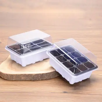 6/12 Cells Seeding Box Family Breeding Tray Plastic Nursery Pots Planting Seed Tray Kit Germination Box Garden Growing Pot 
6/12 Cells Seeding Box Family Breeding Tray Plastic Nursery Pots Planting Seed Tray Kit Germination Box Garden Growing Pot