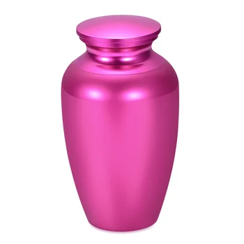 IJU054 Pink Color Funeral Cremation Urn with Personalization 3 Size Lovely Adult Aluminum Cremation Urn for Human Ashes
IJU054 Pink Color Funeral Cremation Urn with Personalization 3 Size Lovely Adult Aluminum Cremation Urn for Human Ashes
