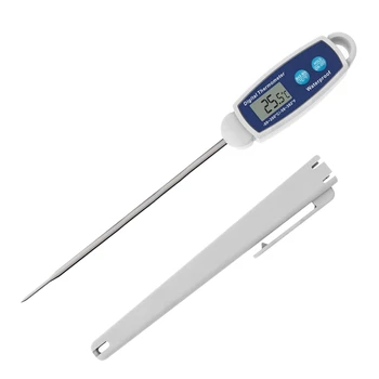 Instantly Read Waterproof and Fast Thermometer with Hold and Calibration Function Digital Food Thermometer for Kitchen
Instantly Read Waterproof and Fast Thermometer with Hold and Calibration Function Digital Food Thermometer for Kitchen