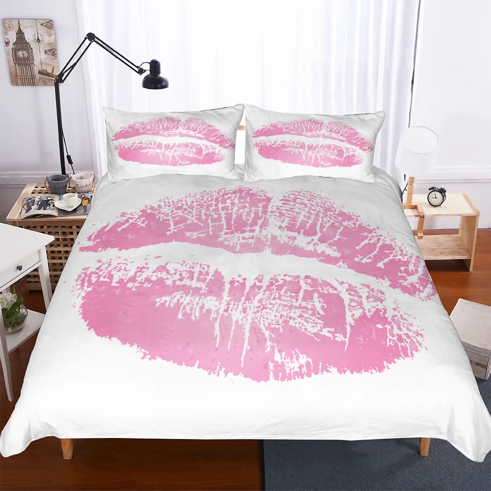 MEI Dream Bed Linen One Big Pure Mouth Duvet Cover Set Quilt Cover Sheet Bedroom Set Pink and Purple
MEI Dream Bed Linen One Big Pure Mouth Duvet Cover Set Quilt Cover Sheet Bedroom Set Pink and Purple