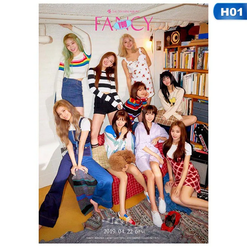K-pop постер double New Ablum "FANCY YOU" высококачественная ткань для подвешивания