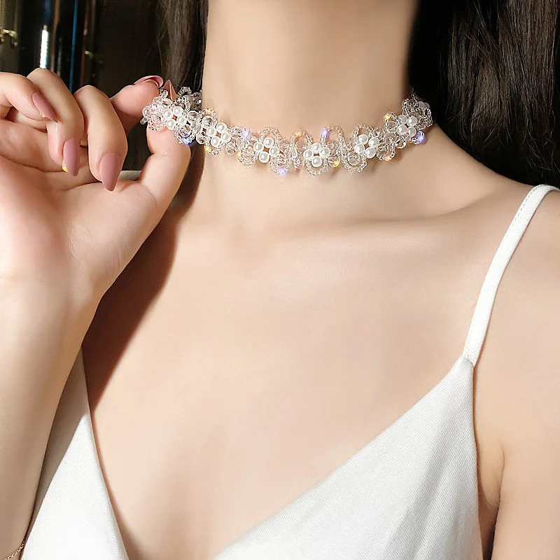 Retro Court Romantic Choker Necklace Elegant Normcore Mori Sweet Washing Face Hair Band Crystal Rhinestone Girls Wedding Jewelry
Retro Court Romantic Choker Necklace Elegant Normcore Mori Sweet Washing Face Hair Band Crystal Rhinestone Girls Wedding Jewelry