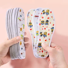 

Kids Cute Cartoon Shoe Pad Children insoles Ventilate Sweat Absorbing Deodorize All cotton Boy and Girl Sport Soft-soled Pads