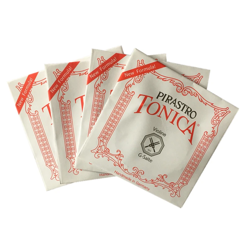 High Quality German Pirastro Tonica Violin Strings New Formula Full Set Ball End A, E, G, D Violino String For 3/4 4/4 Violin
High Quality German Pirastro Tonica Violin Strings New Formula Full Set Ball End A, E, G, D Violino String For 3/4 4/4 Violin
