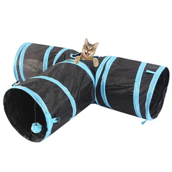 3 Way Pet Cat Tunnel Foldable Pet Puppy Animal Dog Cat Kitten Play Interactive Toy Exercise Tunnel Cave Cat Toys 
3 Way Pet Cat Tunnel Foldable Pet Puppy Animal Dog Cat Kitten Play Interactive Toy Exercise Tunnel Cave Cat Toys