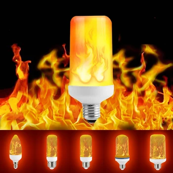 

B22 E27 E26 E14 E12 LED Flame Bulb 85-265V LED Flame Effect Fire Light Bulb Flickering Emulation Decor LED Lamp 3W 5W 7W 9W