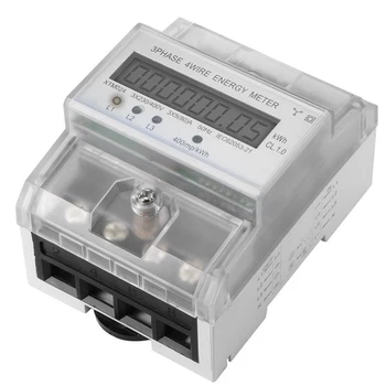 LCD Three-phase Meter 4 Wire Electric Meter High Precision for DIN Rail 3x230 400V ALI88 
LCD Three-phase Meter 4 Wire Electric Meter High Precision for DIN Rail 3x230 400V ALI88