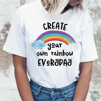 Rainbow t shirt women kawaii aesthetic harajuku ulzzang 2019 top Summer 90s grunge style korean tee shirt female O Neck Graphic
Rainbow t shirt women kawaii aesthetic harajuku ulzzang 2019 top Summer 90s grunge style korean tee shirt female O Neck Graphic