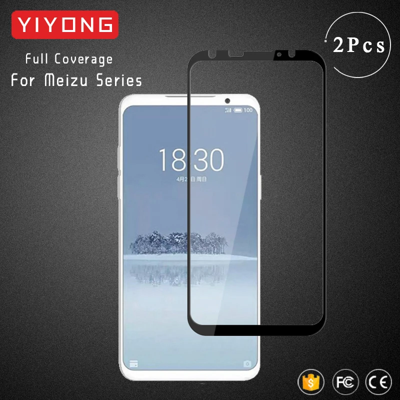 YIYONG закаленное стекло для Meizu M3 M5 M6 Note Mx6 2.5D полное покрытие Защита экрана 16 X 16th Plus