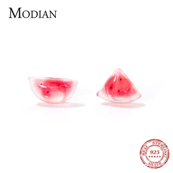 Modian Real 100% 925 Sterling Silver Pink Fruit Watermelon Stud Earrings for Girl And Kids Statement Fine Jewelry Brincos
Modian Real 100% 925 Sterling Silver Pink Fruit Watermelon Stud Earrings for Girl And Kids Statement Fine Jewelry Brincos