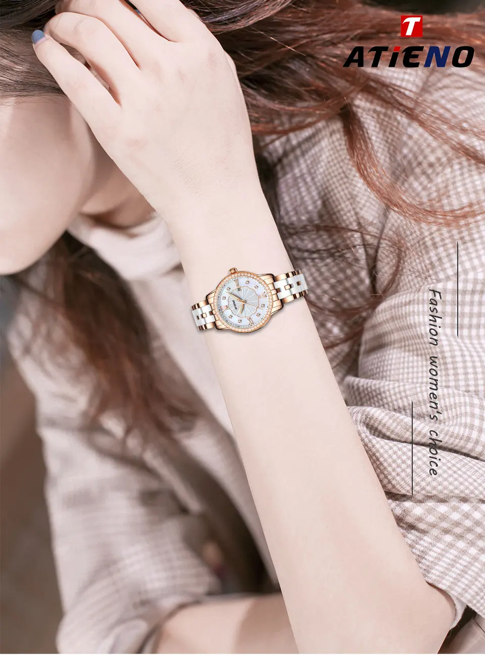 Wome Watches Atieno Holiday Gift Luxury Ceramic Wristband Fashion Ladies WristWatch Female Clock Quartz Relojes Para Mujer Wome Watches Atieno Holiday Gift Luxury Ceramic Wristband Fashion Ladies WristWatch Female Clock Quartz Relojes Para Mujer