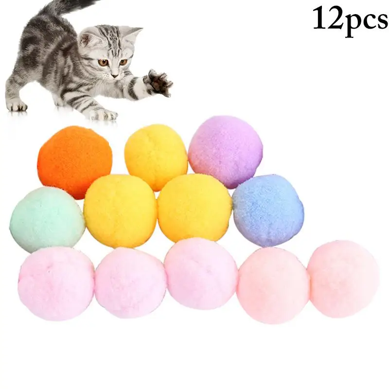 12Pcs Cat Toy Interactive Silent Plush Ball Colorful Stretch Plush Ball Chew Toy Macaron Multicolor Puzzle Game Random Color
12Pcs Cat Toy Interactive Silent Plush Ball Colorful Stretch Plush Ball Chew Toy Macaron Multicolor Puzzle Game Random Color