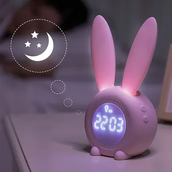 Modern Snooze Led Digital Alarm Clock Smart Lcd Display Rabbit Alarm Clock Portable Multi Function Wekker Sleep Trainer JJ60NZ
Modern Snooze Led Digital Alarm Clock Smart Lcd Display Rabbit Alarm Clock Portable Multi Function Wekker Sleep Trainer JJ60NZ