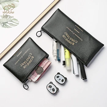 Creative Soft Leather Pencil Bags Black Coin Purse Small Wallet Student Glasses Case Zipper Key Earphone Line Storage Pouch
Creative Soft Leather Pencil Bags Black Coin Purse Small Wallet Student Glasses Case Zipper Key Earphone Line Storage Pouch