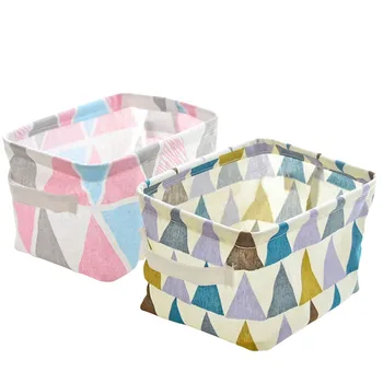 Household Triangle Pattern Cotton Linen Storage Basket Desktop Dressing Table Cosmetic Organizer Storage Box Desk Storage Basket
Household Triangle Pattern Cotton Linen Storage Basket Desktop Dressing Table Cosmetic Organizer Storage Box Desk Storage Basket