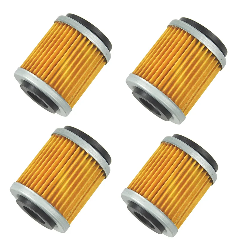 

4pc Motorcycle Oil Filter For Yamaha YTM200 YTM225 YFM200 YFM225 YFM230 YFB250 YFM250 MBK Scooter 125XC Flame Vertex