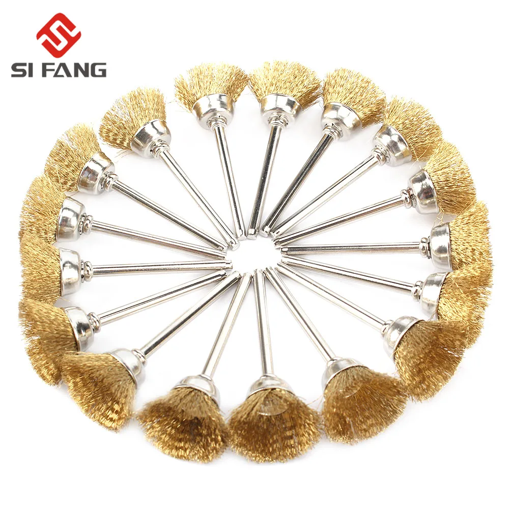 SI FANG 30Pc 15mm Y-type copper Wire Abrasive End Brush Rotary Tool Fit Metal Polishing 50*15mm
SI FANG 30Pc 15mm Y-type copper Wire Abrasive End Brush Rotary Tool Fit Metal Polishing 50*15mm