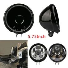 1pc 5.75In Motorcycle Headlight Cover Daytime Running Light Housing LED Headlights Lampshade Black Housing Motorcycle Parts
1pc 5.75In Motorcycle Headlight Cover Daytime Running Light Housing LED Headlights Lampshade Black Housing Motorcycle Parts