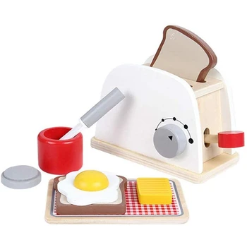 Wooden Toaster Simulation Kitchen Chef Toys Pretend Play Toy for Girl Boy Kid Gifts
Wooden Toaster Simulation Kitchen Chef Toys Pretend Play Toy for Girl Boy Kid Gifts