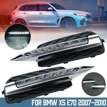 1 Pair DRL For BMW X5 E70 2007 2008 2009 2010 Daytime Running Lights Daylight Car auto LED Fog Head Lamp Light Cover Car Styling
1 Pair DRL For BMW X5 E70 2007 2008 2009 2010 Daytime Running Lights Daylight Car auto LED Fog Head Lamp Light Cover Car Styling