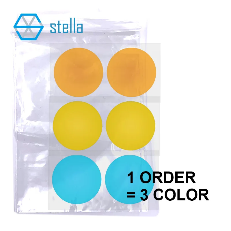 3 pairs PVC 3000K 4300k 8000k golden/warm white/blue transparent lens sticker for H4/H7 mini lens projector bulb 22mm/32mm