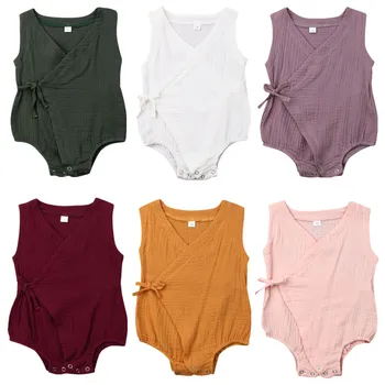 0-18M Newborn Cotton Linen Romper Infant Toddler Baby Girl Clothes Sleeveless Romper Playsuit Outfit 6 Colors
0-18M Newborn Cotton Linen Romper Infant Toddler Baby Girl Clothes Sleeveless Romper Playsuit Outfit 6 Colors