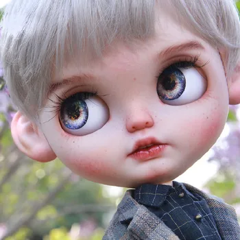 ICY 19 joint blyth doll with makeup face white skin DIY The gentleman with Sleep eyes handsome boy t006
ICY 19 joint blyth doll with makeup face white skin DIY The gentleman with Sleep eyes handsome boy t006