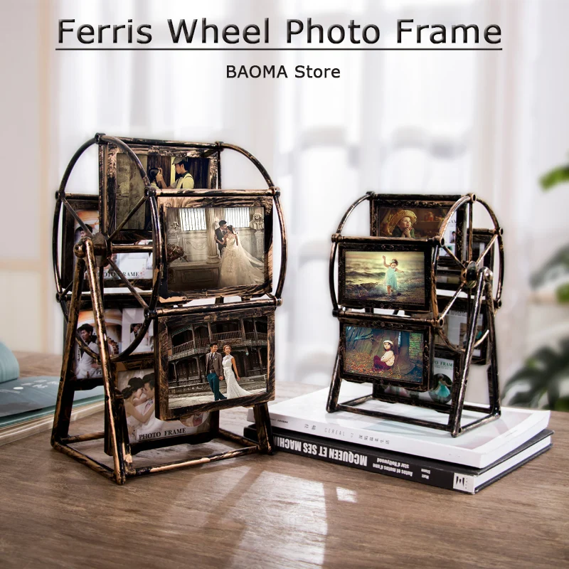 Ferris Wheel Photo Frame 4 Inch 5 Inch Photo Frame Set Home Decoration Living Room Bedroom Family Wedding Photo Desktop Display
Ferris Wheel Photo Frame 4 Inch 5 Inch Photo Frame Set Home Decoration Living Room Bedroom Family Wedding Photo Desktop Display