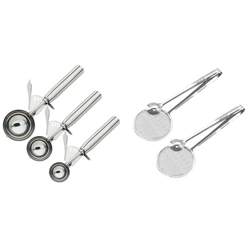 3pcs Cookie Spoon Stainless Steel Ice Cream Spoon Set & 2Pcs Filter Spoon with Clip Multi-Functional Stainless Steel
3pcs Cookie Spoon Stainless Steel Ice Cream Spoon Set & 2Pcs Filter Spoon with Clip Multi-Functional Stainless Steel