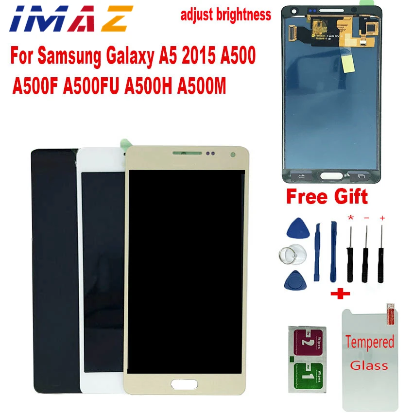 Дисплей IMAZ с регулировкой яркости 5 дюймов для Samsung Galaxy A5 2015 LCD A500 A5 A500 A500F A500FU A500H, сенсорный дигитайзер, датчик в сборе
Дисплей IMAZ с регулировкой яркости 5 дюймов для Samsung Galaxy A5 2015 LCD A500 A5 A500 A500F A500FU A500H, сенсорный дигитайзер, датчик в сборе