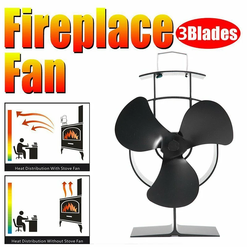 Stove Top Fan for Fireplace Heat Powered Wood Log Burner 3-Blade Accessory fireplace fans eco-friendly
Stove Top Fan for Fireplace Heat Powered Wood Log Burner 3-Blade Accessory fireplace fans eco-friendly