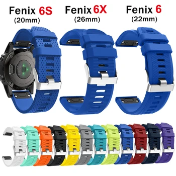 22mm 26mm Silicone Quick Release Watch Band for Garmin Fenix 5 5X 5S Plus Strap for Fenix 6 6X 6S Pro 3 3HR Watchband Bracelet
22mm 26mm Silicone Quick Release Watch Band for Garmin Fenix 5 5X 5S Plus Strap for Fenix 6 6X 6S Pro 3 3HR Watchband Bracelet