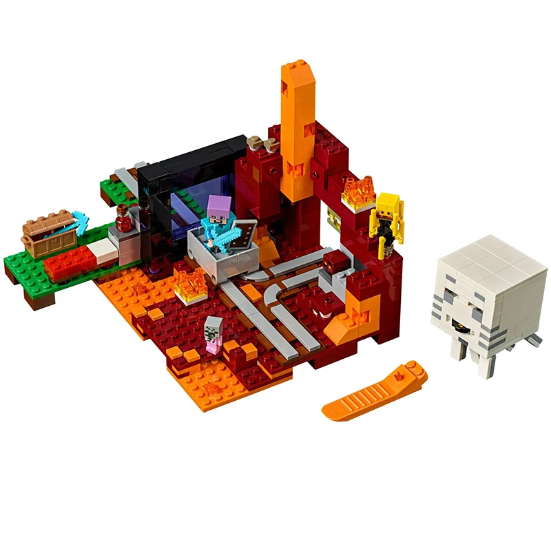 New My World SeriesToys The Nether Porta Compatible Legoingl My World 21143 Brick 4 Buildin Blocks Toys for kids Birthday Gift
New My World SeriesToys The Nether Porta Compatible Legoingl My World 21143 Brick 4 Buildin Blocks Toys for kids Birthday Gift