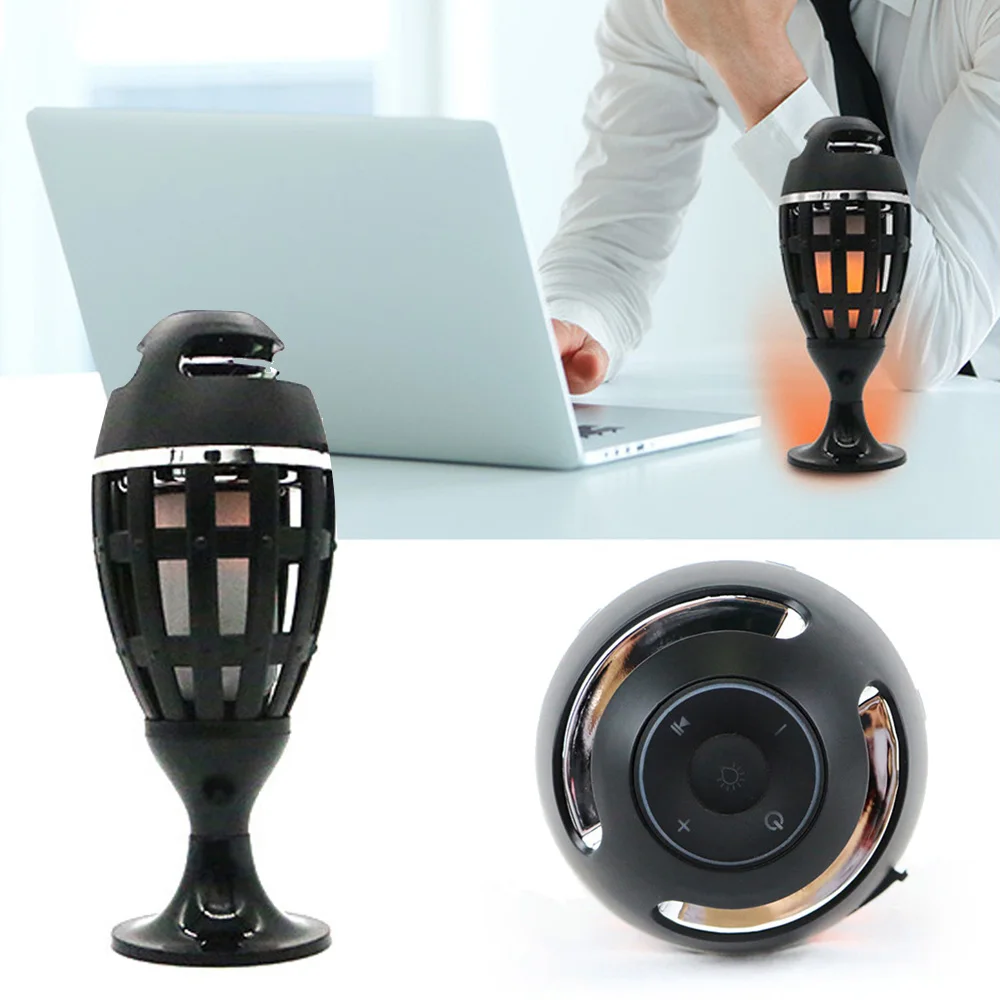 New Wireless Bluetooth Stereo Music Speaker Portable LED Flame Effect Lamp Light
New Wireless Bluetooth Stereo Music Speaker Portable LED Flame Effect Lamp Light