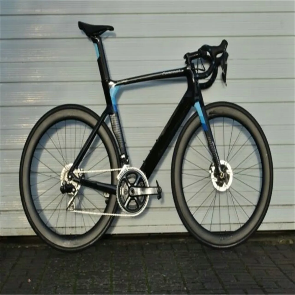 

Customize Logo DISK Disc Concept V3RS Carbon Road Complete Bike Blue with R7020 groupset 50mm wheelset handlebar saddle