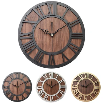 Retro Portable European Living Room Round Home Decor Cafe Mechanism Wooden Craft Bar Wall Clock Roman Digital Exquisite Accurate
Retro Portable European Living Room Round Home Decor Cafe Mechanism Wooden Craft Bar Wall Clock Roman Digital Exquisite Accurate