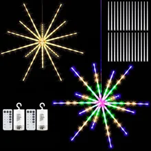 Outdoor Led Fireworks Starburst Light Waterproof Meteor Copper Wire DIY Fairy Light RGB Christmas Decor Lighting Wedding Party
Outdoor Led Fireworks Starburst Light Waterproof Meteor Copper Wire DIY Fairy Light RGB Christmas Decor Lighting Wedding Party