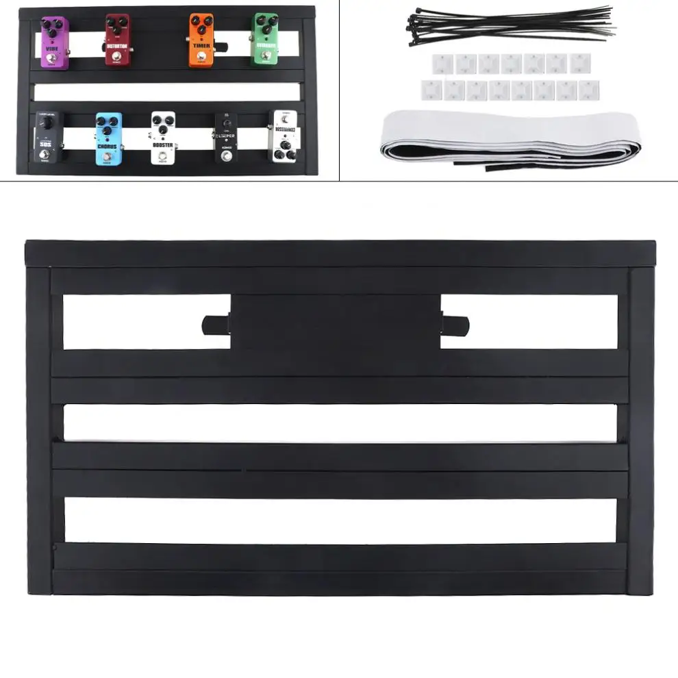 Guitar Effects 56 x 32cm Guitar Pedal Board Setup Bigger Style DIY Guitar Effect Pedalboard with Installation Accessories
Guitar Effects 56 x 32cm Guitar Pedal Board Setup Bigger Style DIY Guitar Effect Pedalboard with Installation Accessories