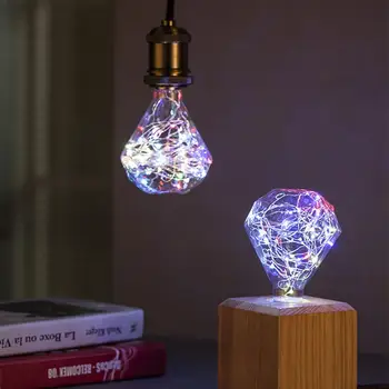 Diamond Christmas Light LED Creative Color Light String E27 Colorful Retro Decorative Silver Line A60 Light String Bulb
Diamond Christmas Light LED Creative Color Light String E27 Colorful Retro Decorative Silver Line A60 Light String Bulb