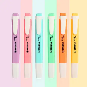 JIANWU 6pcs or 8pcs stablio SwingCool color highlighter Cute creative Macaroon Fluorescent pen marker pen journal pens
JIANWU 6pcs or 8pcs stablio SwingCool color highlighter Cute creative Macaroon Fluorescent pen marker pen journal pens
