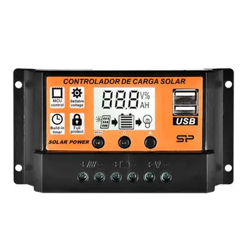 MPPT 10A/20A/30A/40A/50A/100A 12V 24V Auto Solar Charge Controller PWM Controllers LCD Dual USB 5V Solar Panel PV Regulator
MPPT 10A/20A/30A/40A/50A/100A 12V 24V Auto Solar Charge Controller PWM Controllers LCD Dual USB 5V Solar Panel PV Regulator