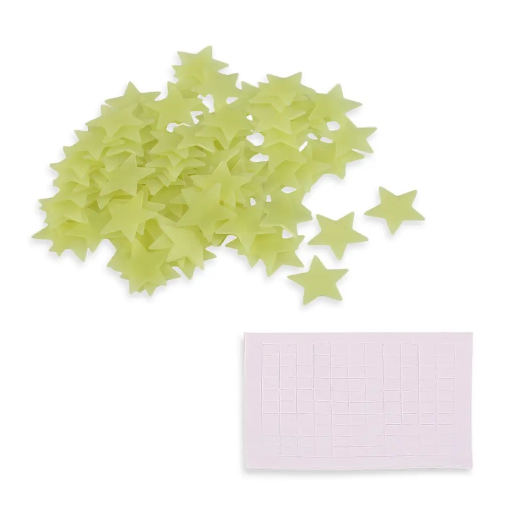 100pcs noctilucent stars Home Wall Glow in the Dark Star Stickers Decal for Baby Kids Gift Nursery Room Decoration Hot Selling |