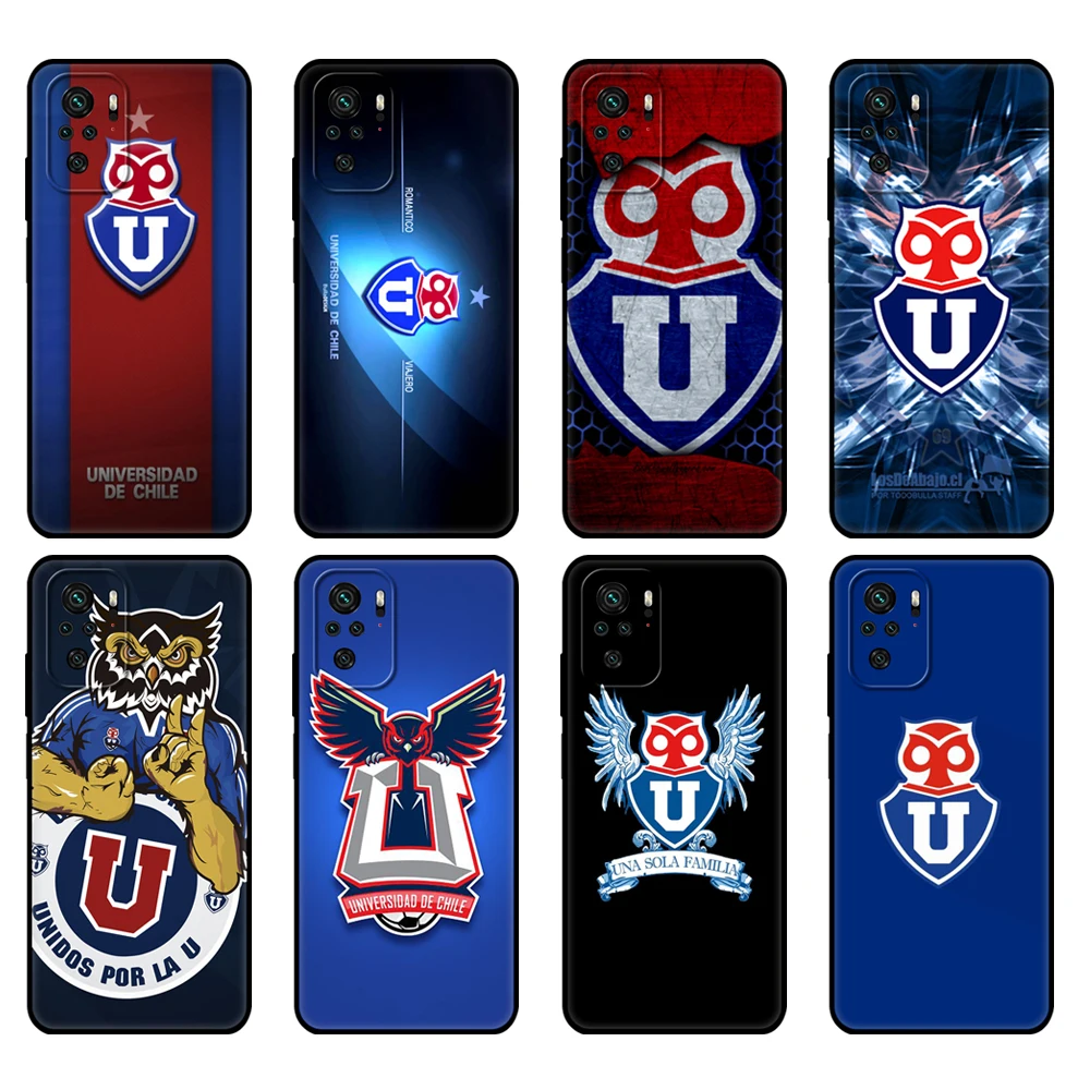 Black tpu Case For Xiaomi Redmi 9T Note 10 5G 4G Pro 10S University of Chile fashion logo | Мобильные телефоны и