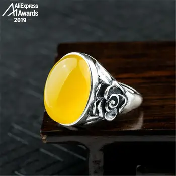 13*18mm 6.18 Sale S925 Sterling Silver Ukraine Amber Rings Exaggerated Rings health rich lithuania Retro Chalcedony
13*18mm 6.18 Sale S925 Sterling Silver Ukraine Amber Rings Exaggerated Rings health rich lithuania Retro Chalcedony