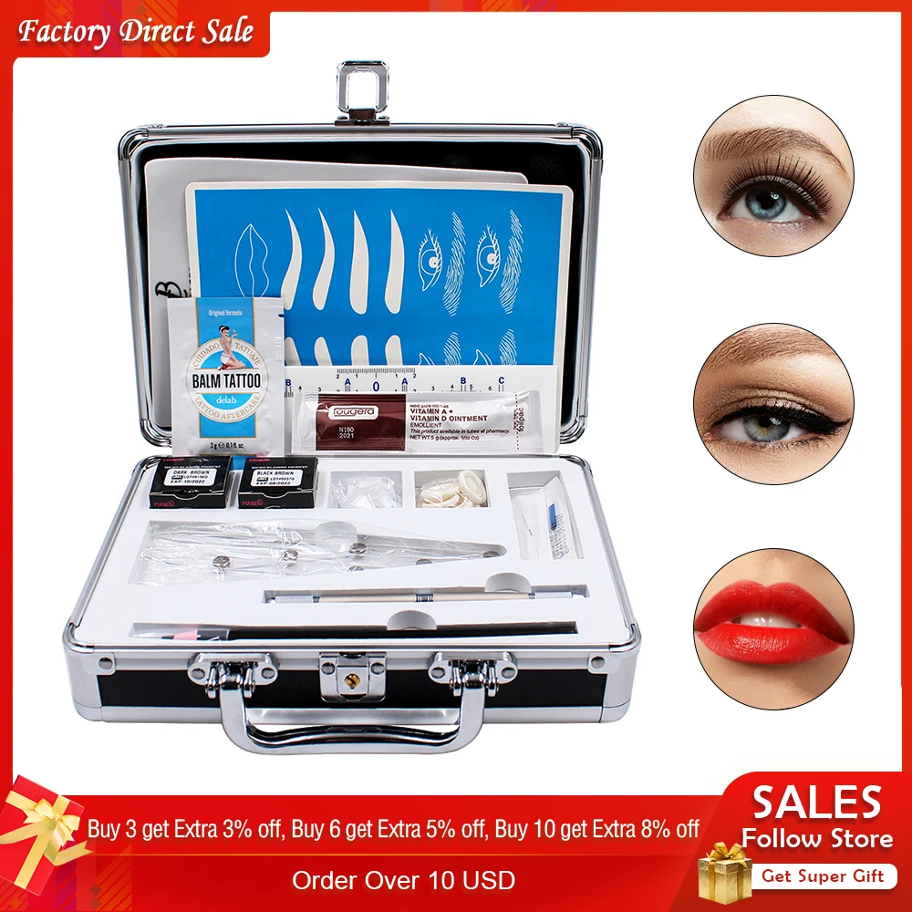 Permanent Makeup Kit Microblading Neddle Eyebrow Pencil Manual Pen Practice Skin Ruler Inkcups Microblading Pigment Tattoo Kit
Permanent Makeup Kit Microblading Neddle Eyebrow Pencil Manual Pen Practice Skin Ruler Inkcups Microblading Pigment Tattoo Kit