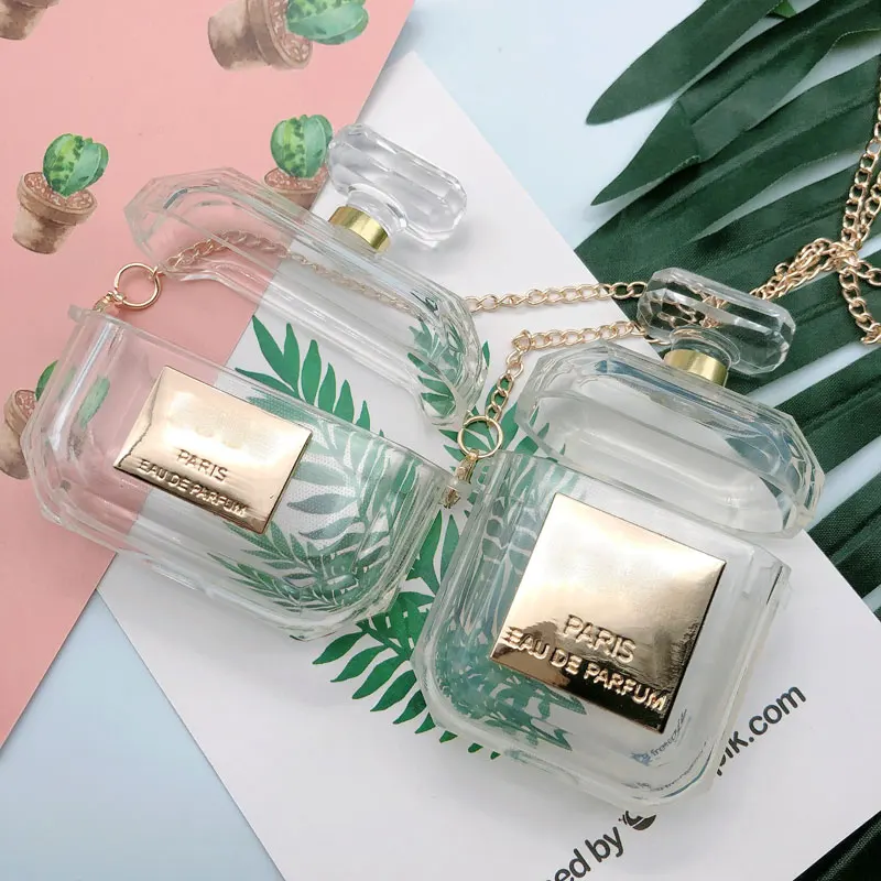Perfume Bottle Silicone Case for Airpods1/2 Earphone Protective Cover Bluetooth Earphone Charging case with Chain
Perfume Bottle Silicone Case for Airpods1/2 Earphone Protective Cover Bluetooth Earphone Charging case with Chain