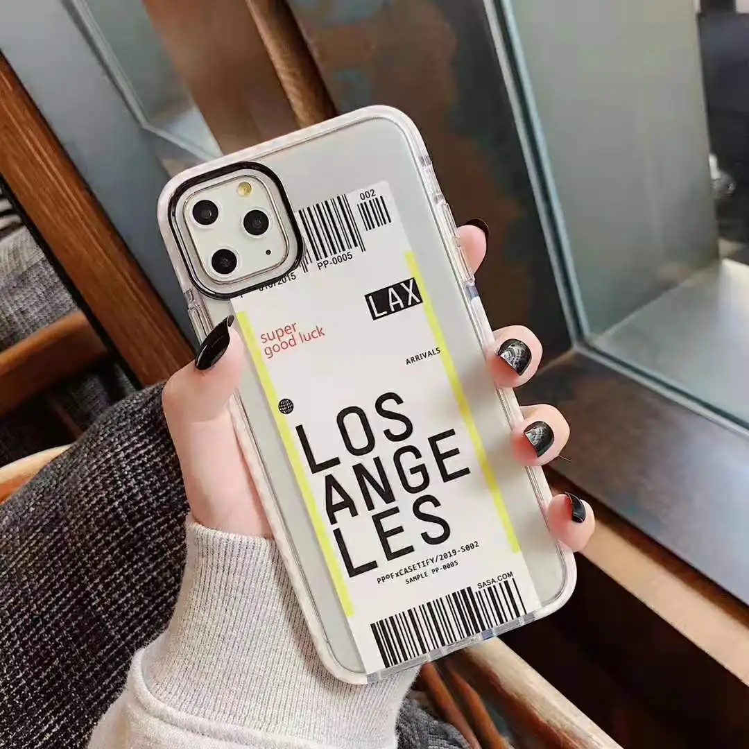 Toronto New York Luxury Air Tickets Bar code Label case for iPhone 11 Pro XS Max XR 6s 7 8 Plus Los Angeles 3D Color Clear cover H5dfbc3e5c82d43e6ab8008e80df15b2ev - Toronto New York Luxury Air Tickets Bar code Label case for iPhone 11 Pro XS Max XR 6s 7 8 Plus Los Angeles 3D Color Clear cover