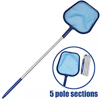 122CM Swimming Pool Net Leaf Rake Mesh Skimmer Cleaning With 5 Telescopic Pole Space-saving Cleaning Tool
122CM Swimming Pool Net Leaf Rake Mesh Skimmer Cleaning With 5 Telescopic Pole Space-saving Cleaning Tool